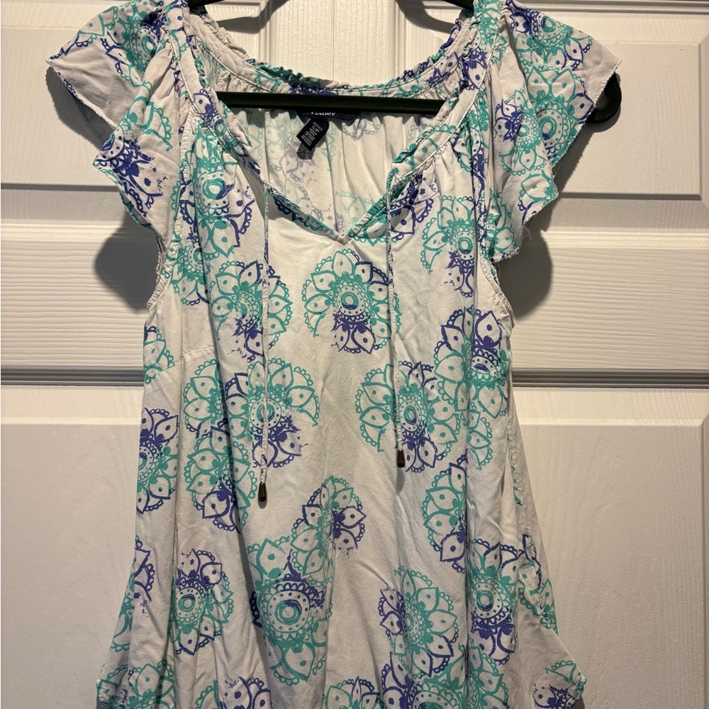 Hatley Flowy Blouse Top Lightweight Summer Spring Girly Casual Beach Sz S